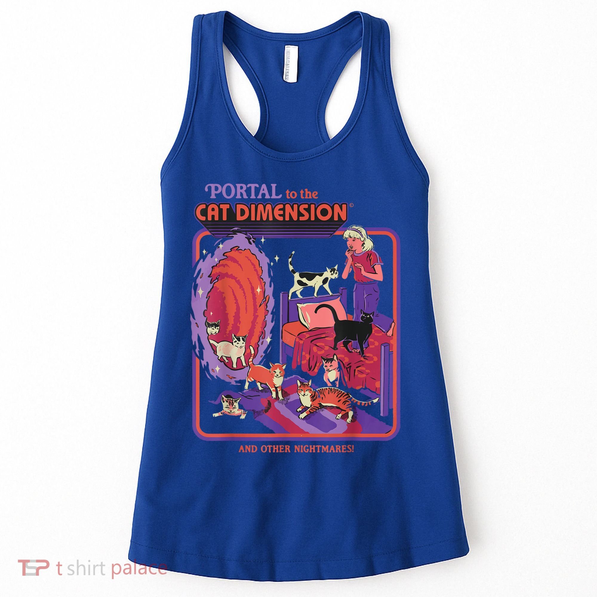 Portal To The Cat Dimension Halloween Women's Tank Top