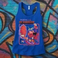 Portal To The Cat Dimension Halloween Women's Tank Top thumb 3