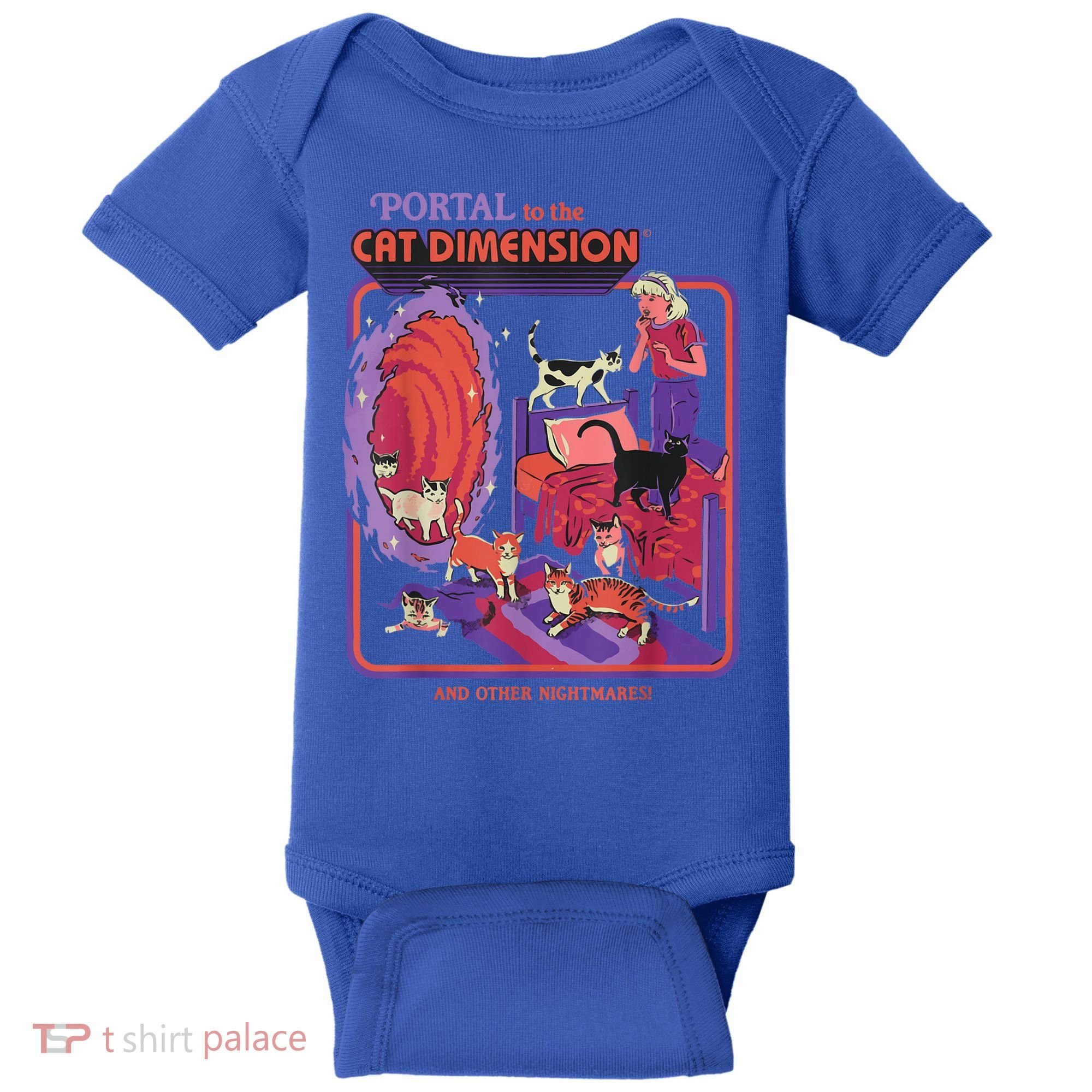 Portal To The Cat Dimension Halloween Baby Bodysuit