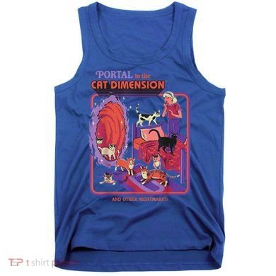 Portal To The Cat Dimension Halloween Tank Top