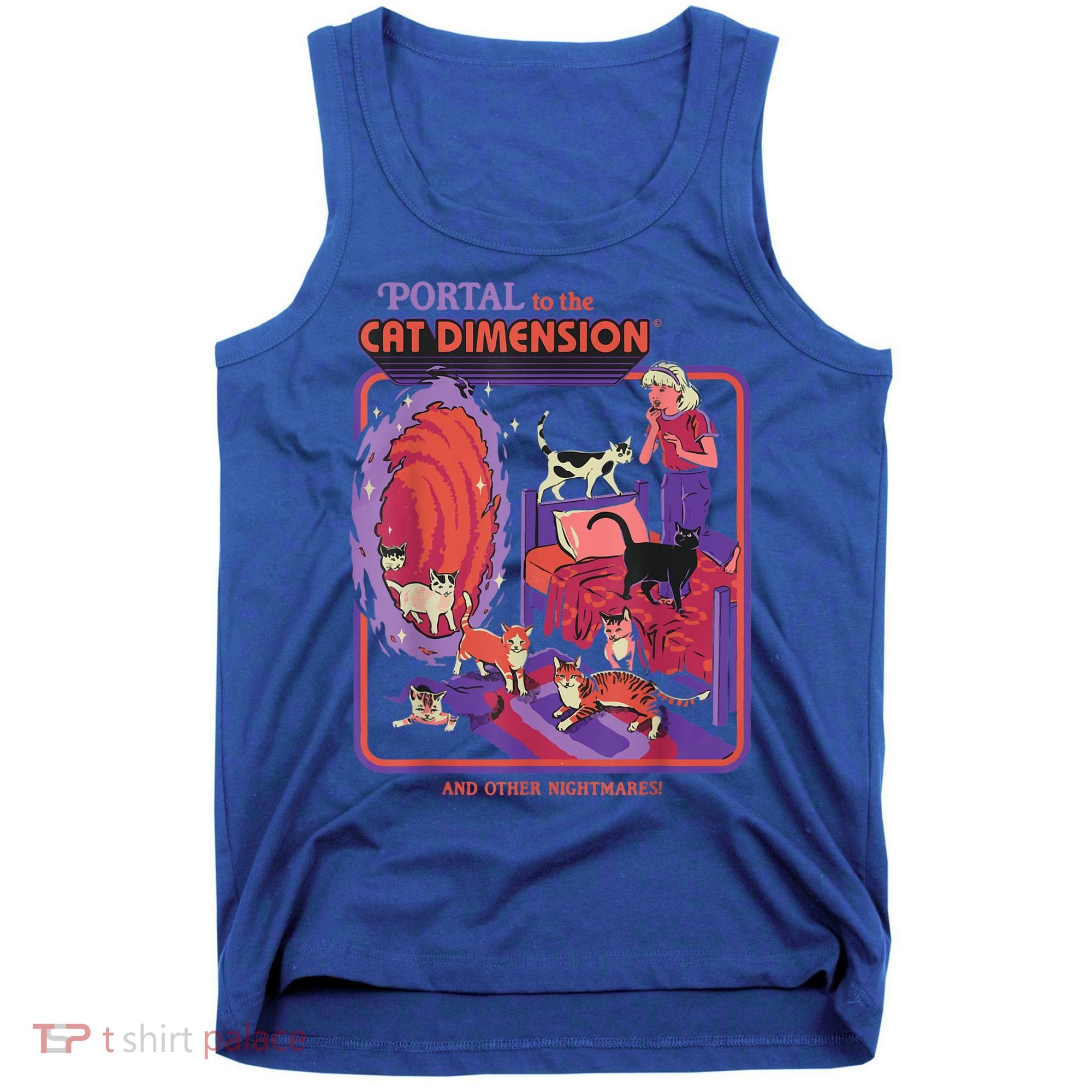 Portal To The Cat Dimension Halloween Tank Top