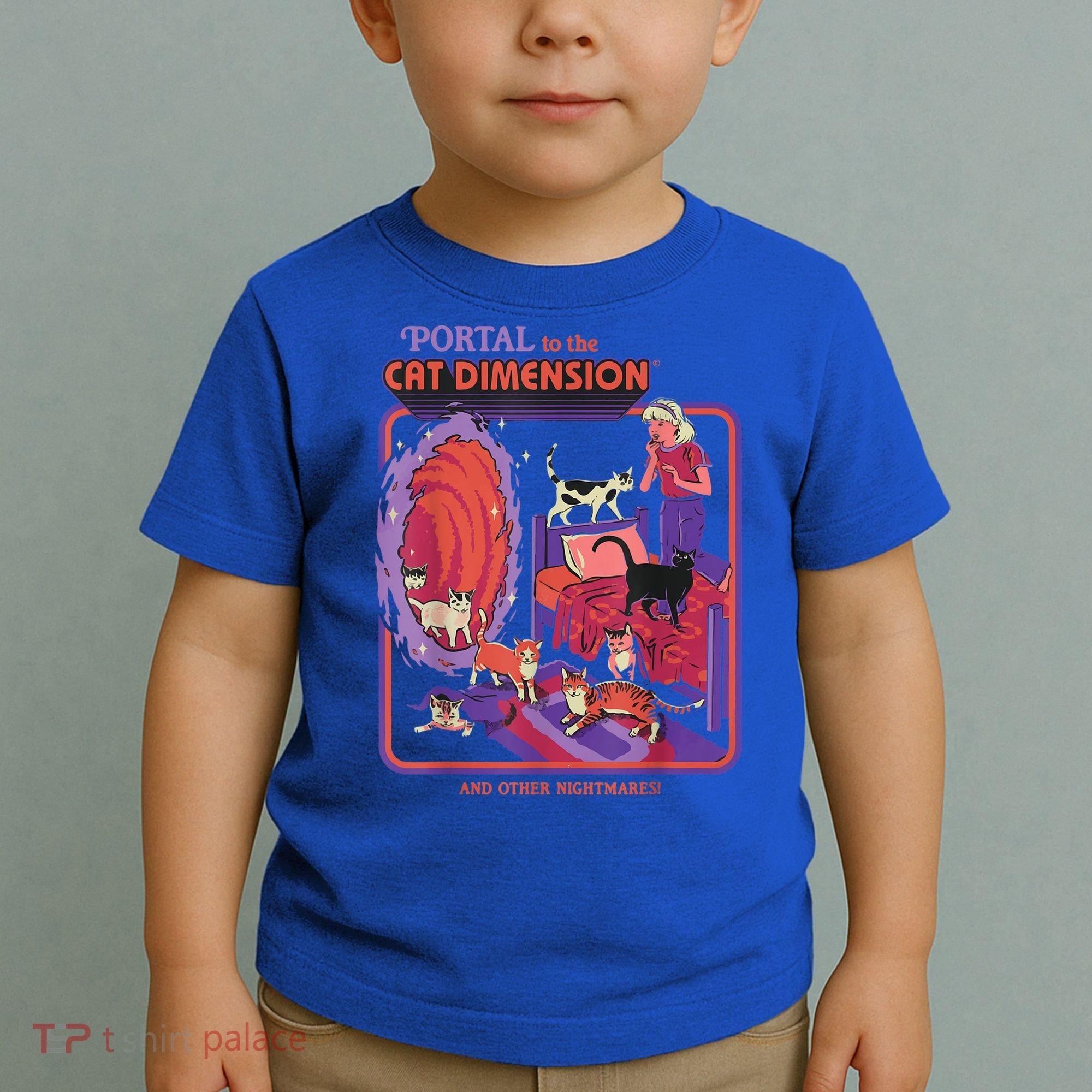 Portal To The Cat Dimension Halloween Toddler T-Shirt