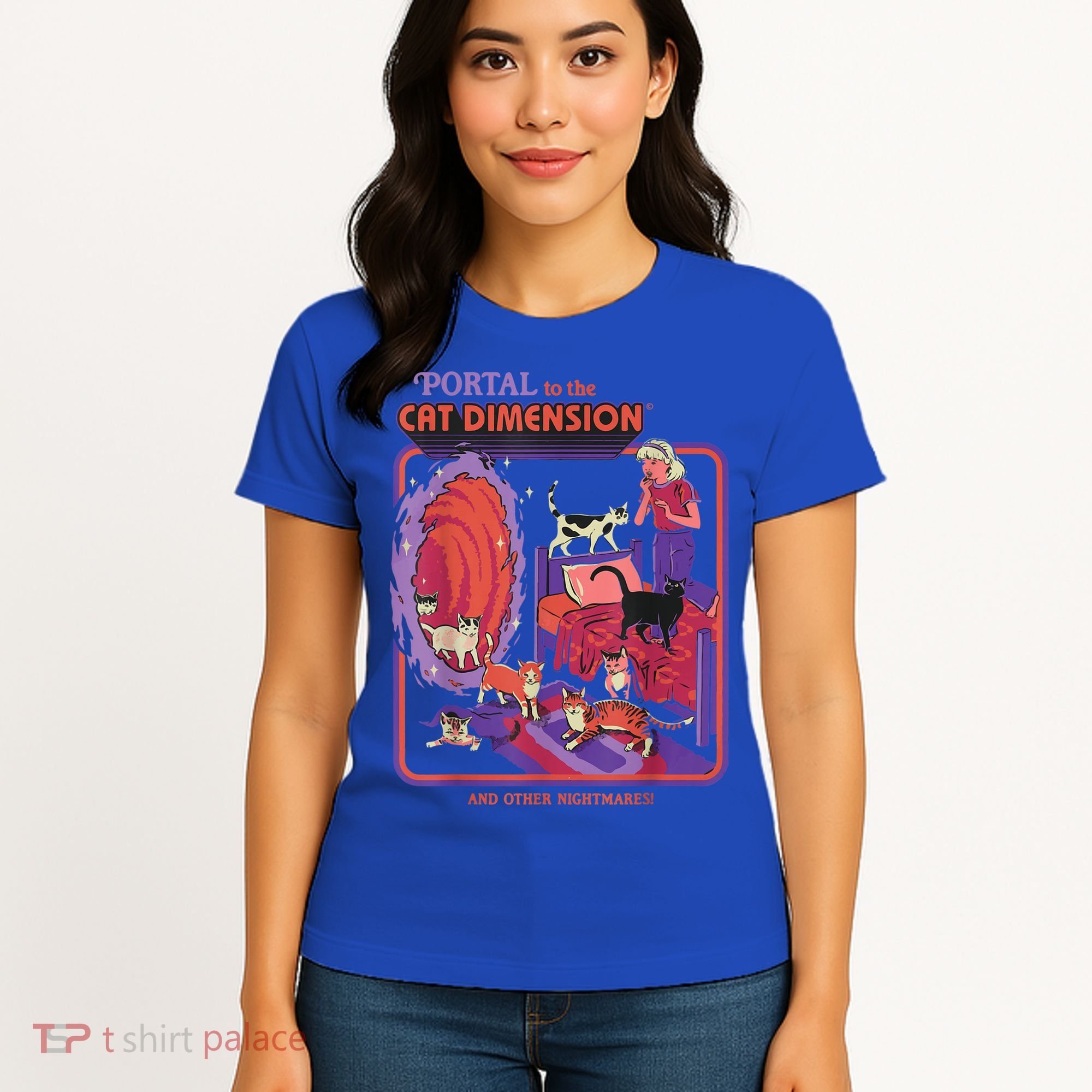 Portal To The Cat Dimension Halloween Women's T-Shirt