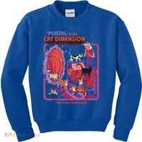 Portal To The Cat Dimension Halloween Kids Sweatshirt thumb 0