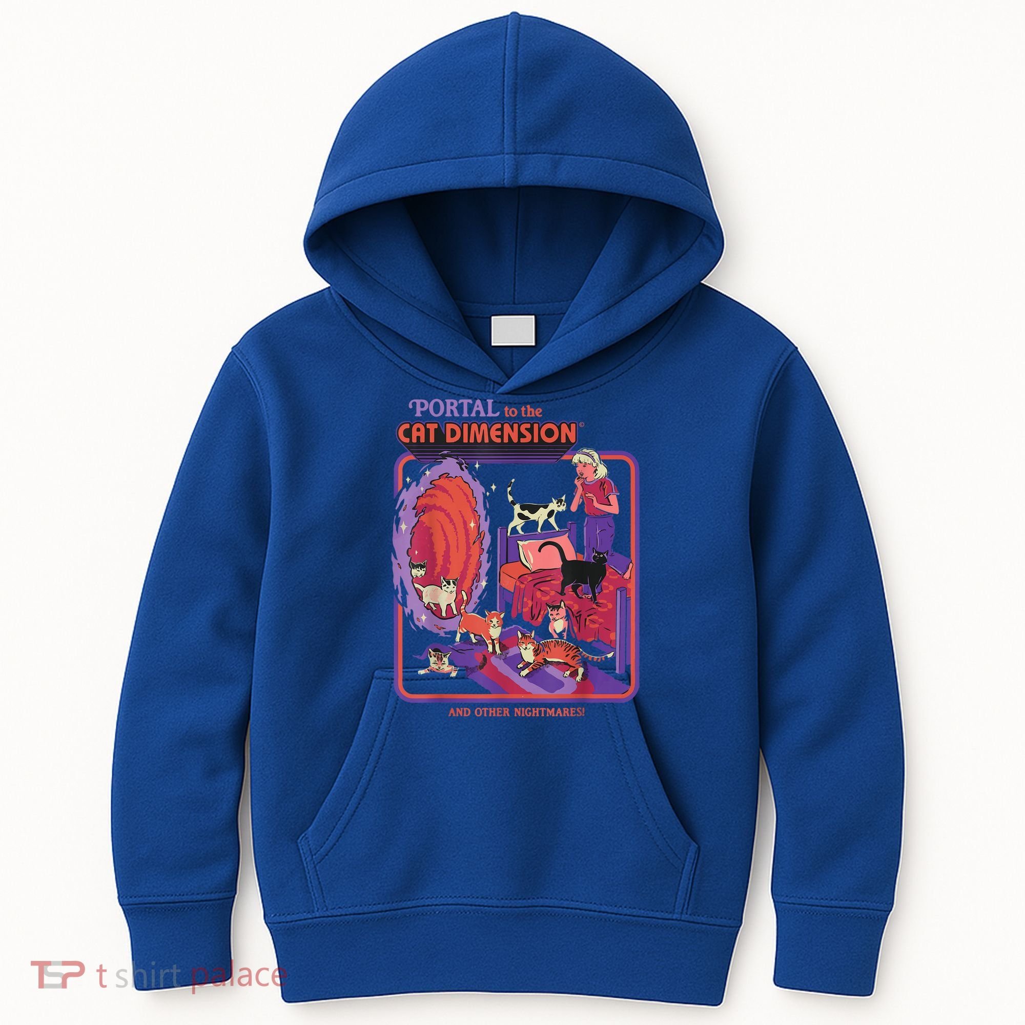 Portal To The Cat Dimension Halloween Kids Hoodie