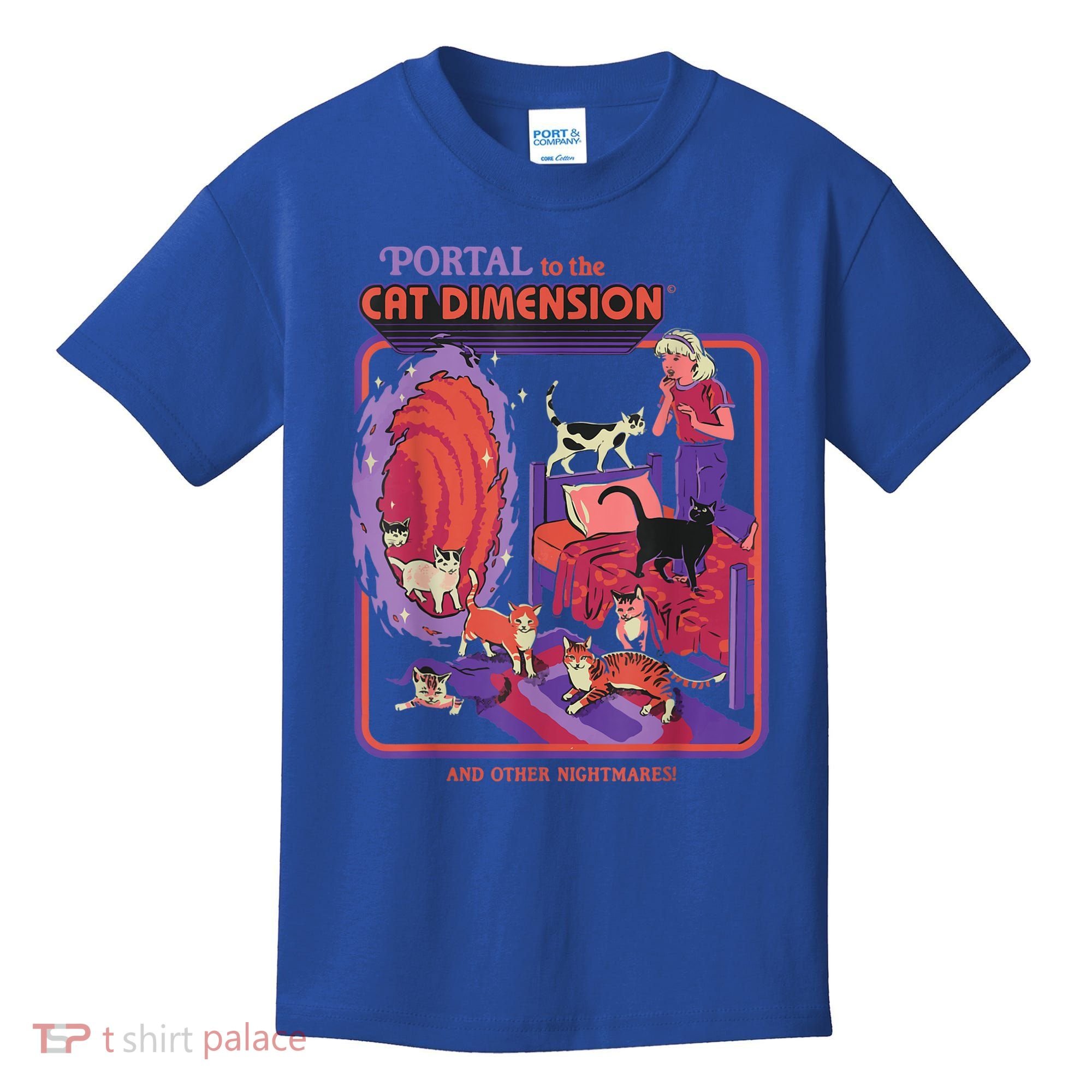 Portal To The Cat Dimension Halloween Kids T-Shirt