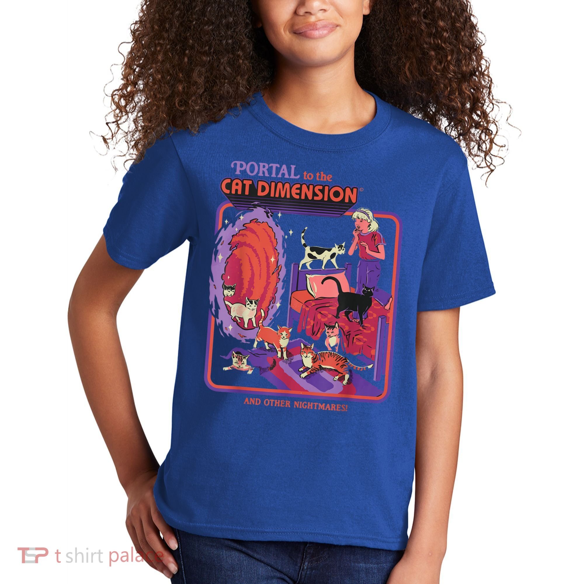 Portal To The Cat Dimension Halloween Kids T-Shirt