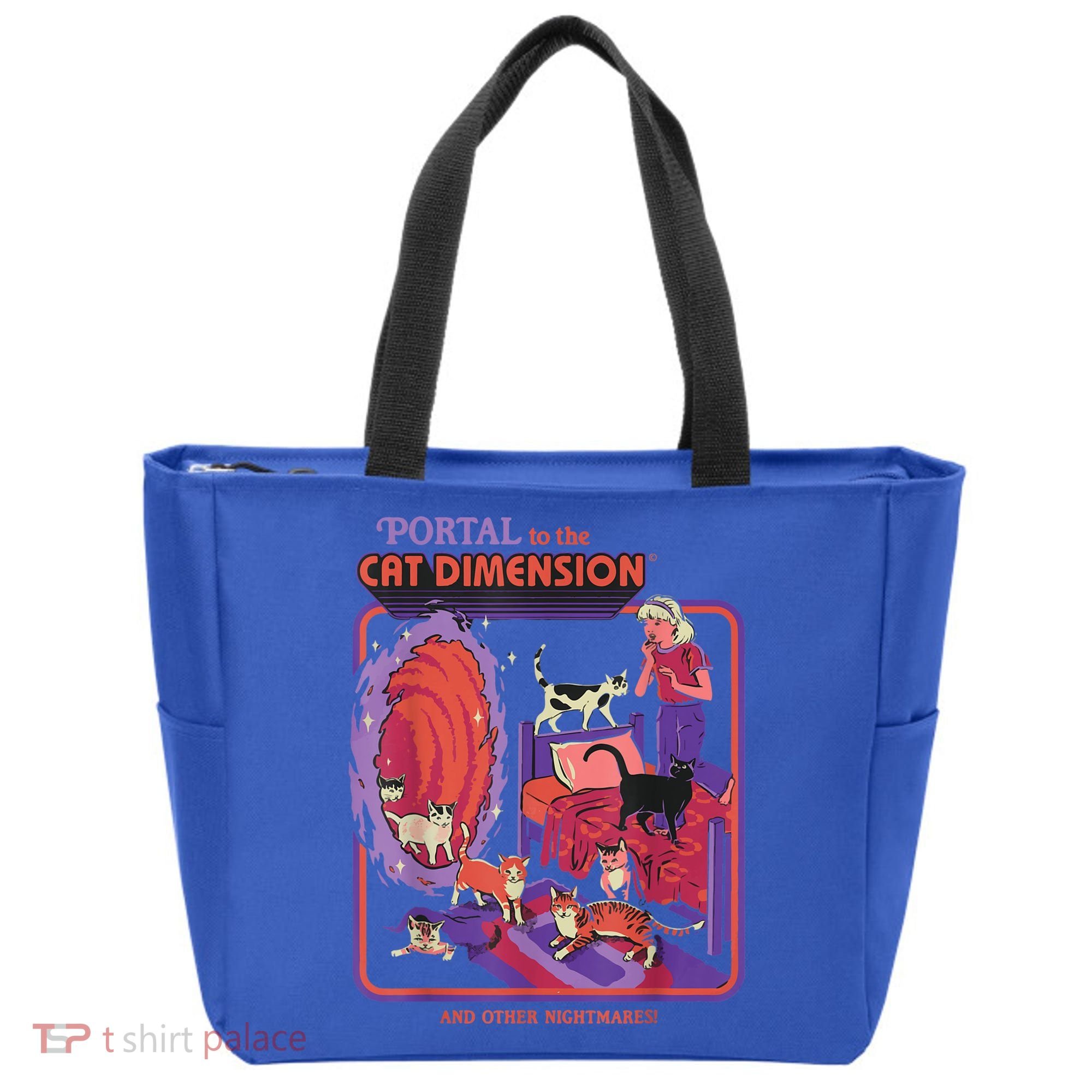 Portal To The Cat Dimension Halloween Tote Bag