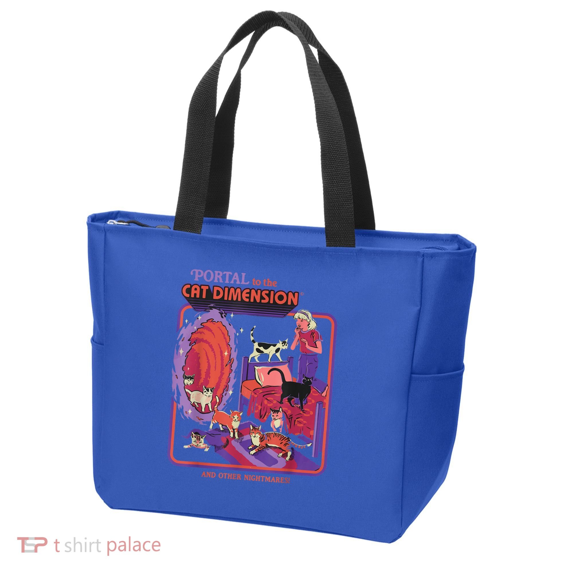 Portal To The Cat Dimension Halloween Tote Bag