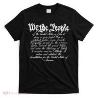 Preamble To The Us Constitution 4th Of July We The People T-Shirt thumb 0