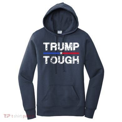 Patriotic Trump Tough Usa Women's Hoodie