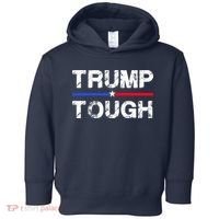 Patriotic Trump Tough Usa Toddler Hoodie thumb 0