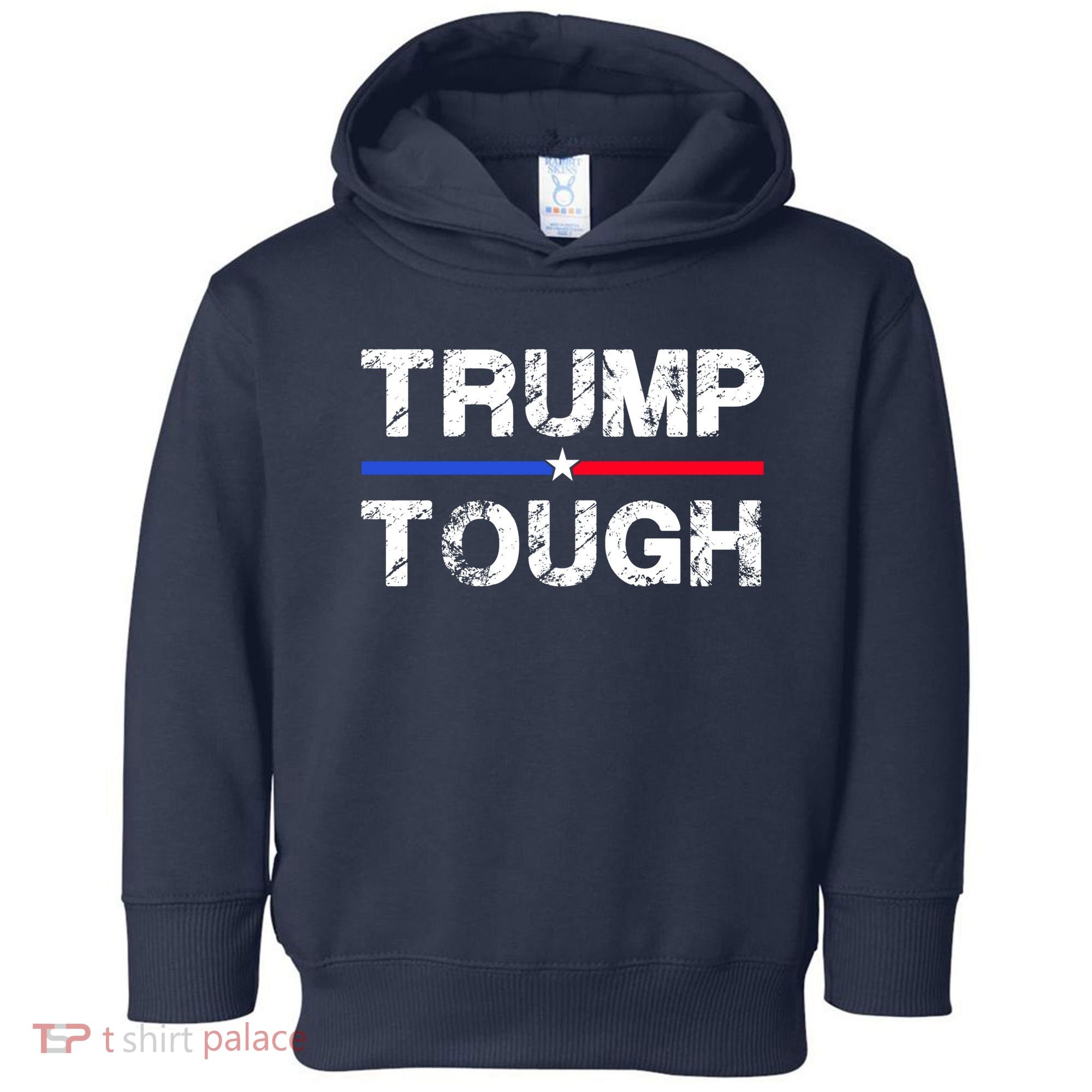 Patriotic Trump Tough Usa Toddler Hoodie