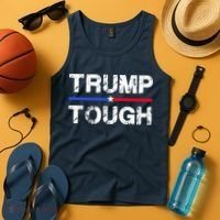 Patriotic Trump Tough Usa Tank Top thumb 4
