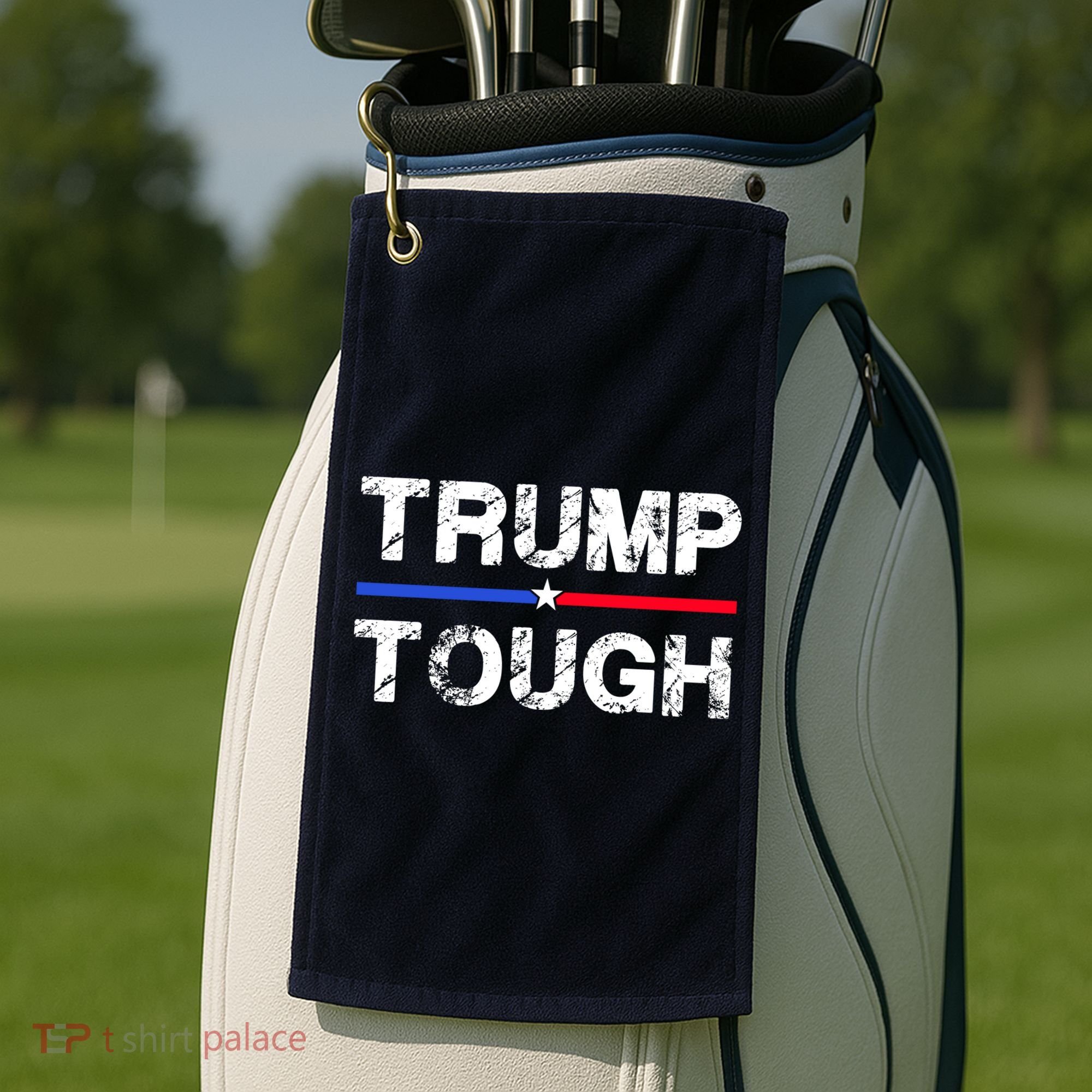 Patriotic Trump Tough Usa Golf Towel