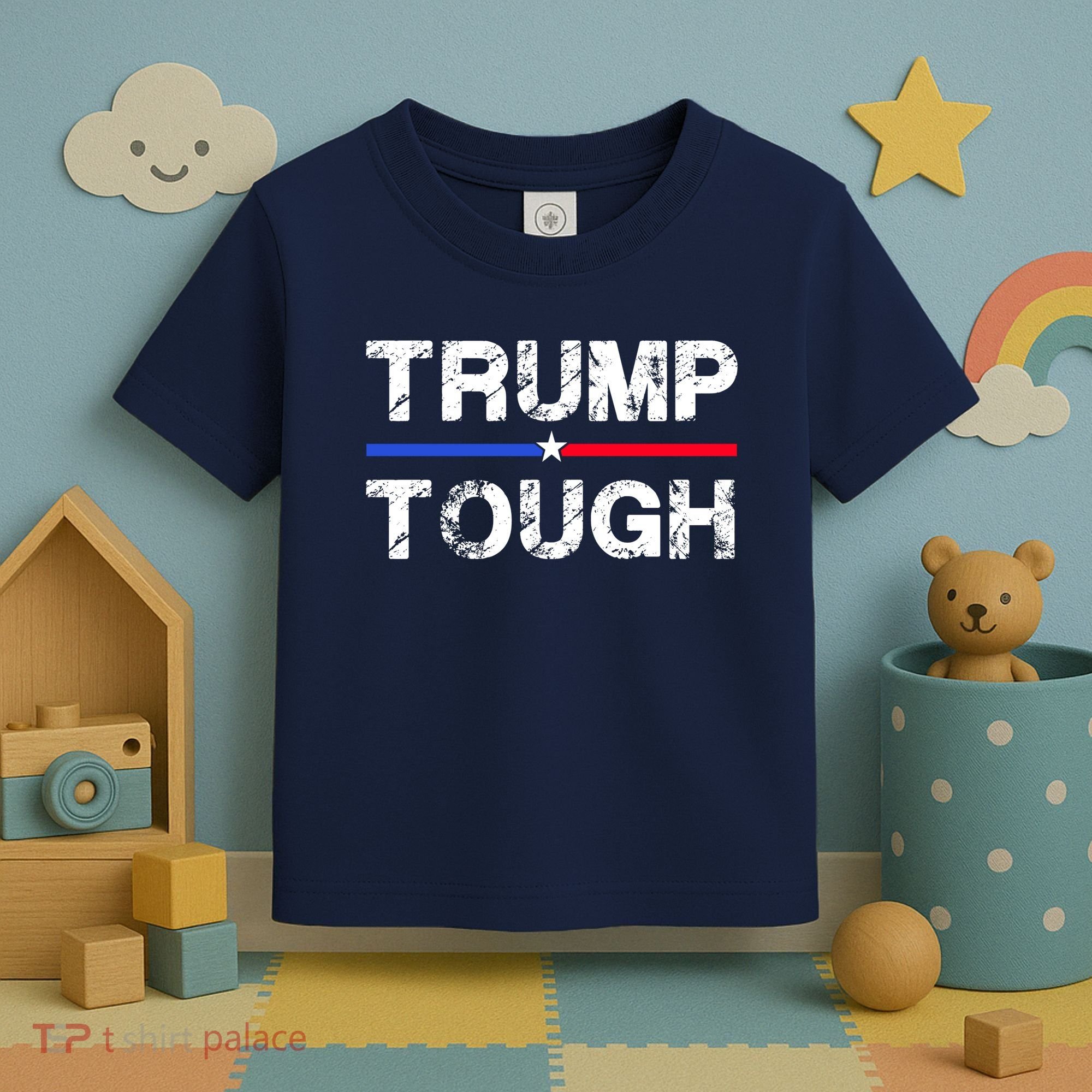 Patriotic Trump Tough Usa Toddler T-Shirt