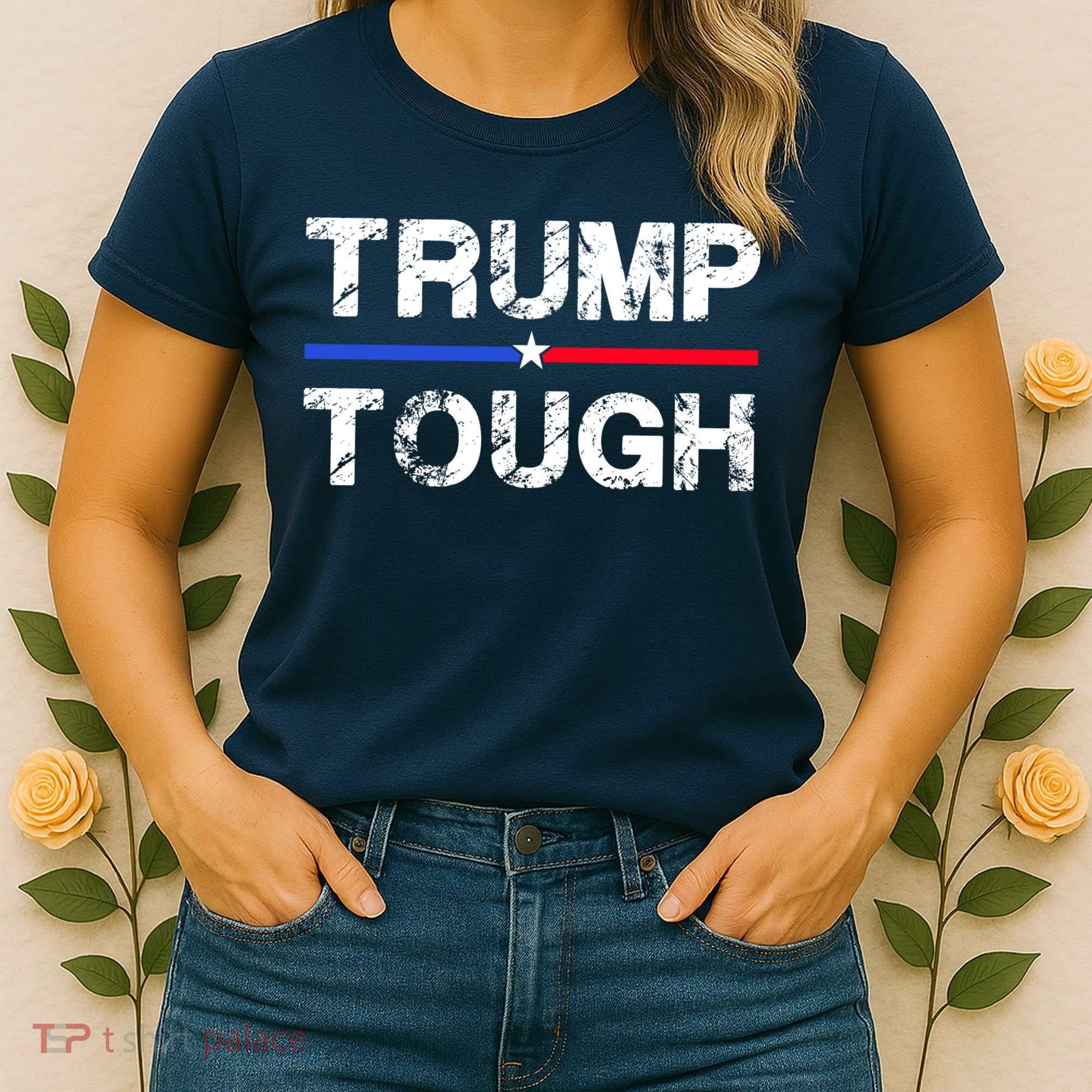 Patriotic Trump Tough Usa Women's T-Shirt