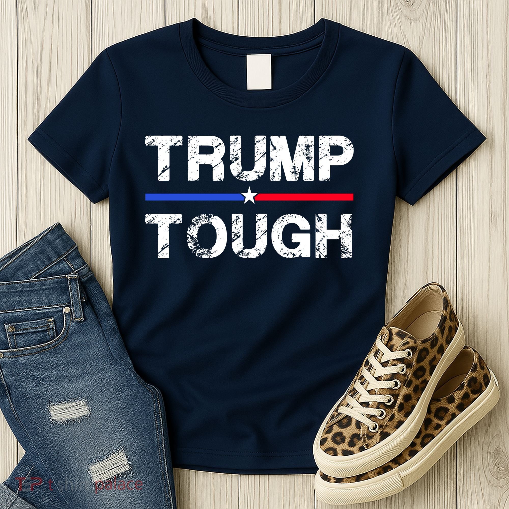 Patriotic Trump Tough Usa Women's T-Shirt