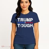 Patriotic Trump Tough Usa Women's T-Shirt thumb 4