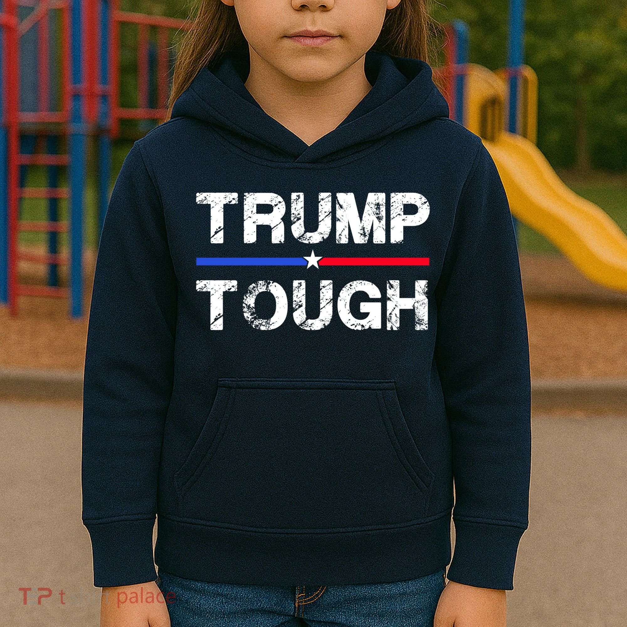 Patriotic Trump Tough Usa Kids Hoodie