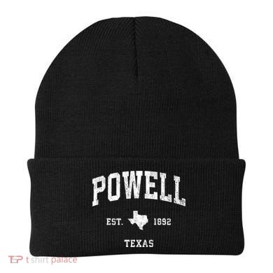 Powell Texas Tx Vintage Athletic Beanie
