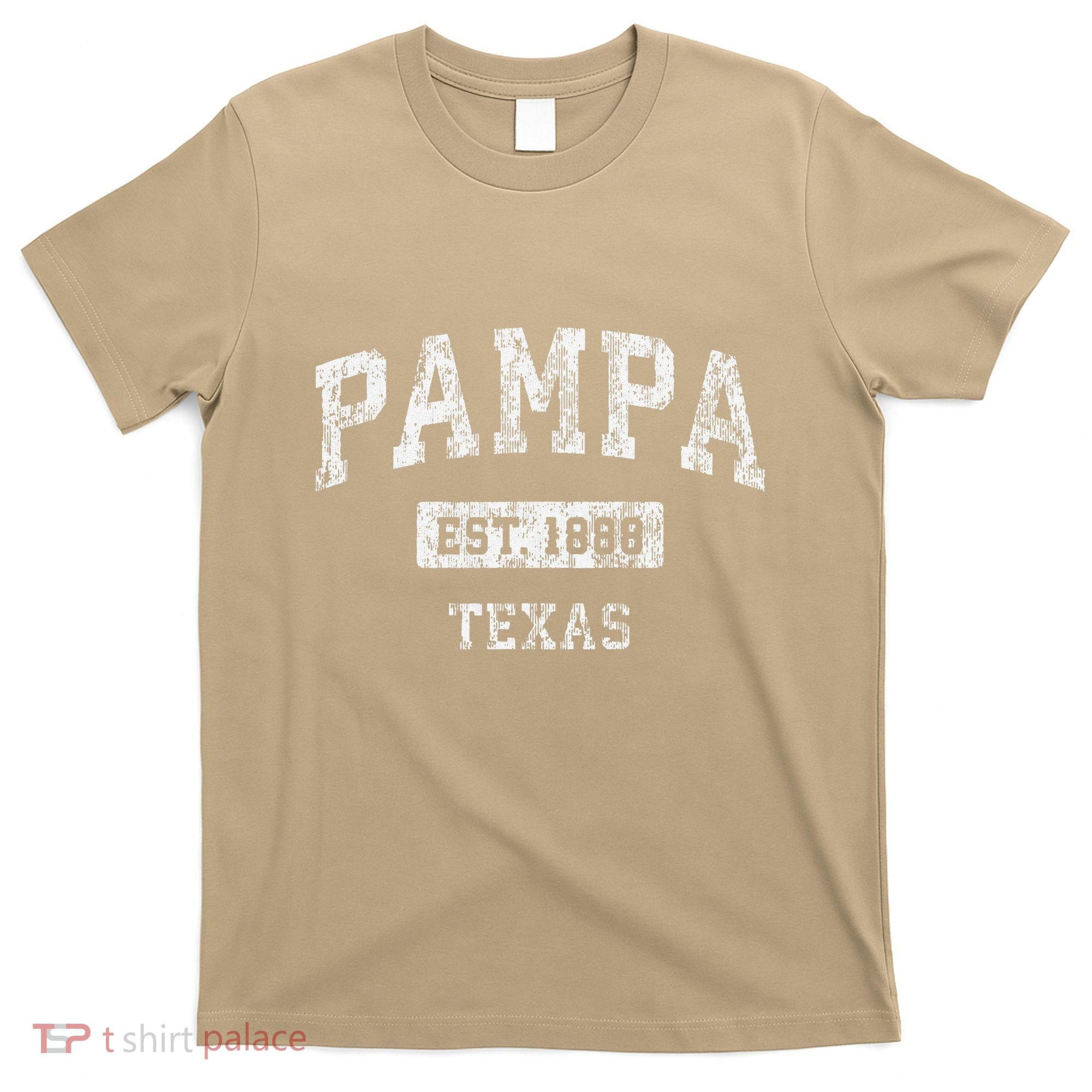 Pampa Texas Tx Vintage Established T-Shirt