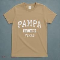 Pampa Texas Tx Vintage Established T-Shirt thumb 5