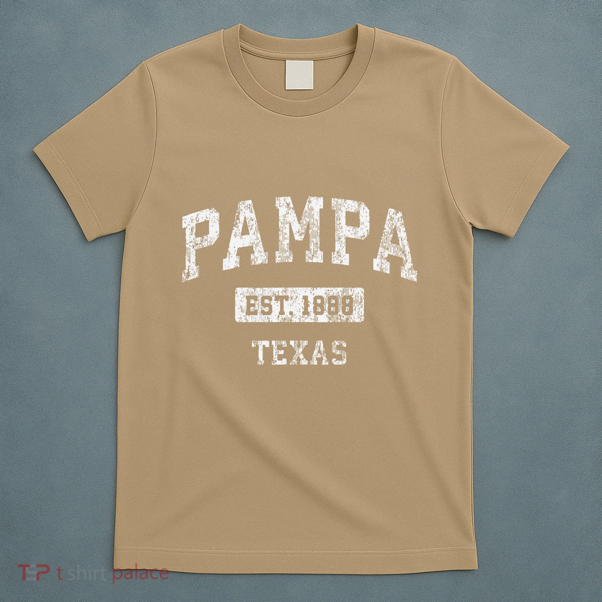 Pampa Texas Tx Vintage Established T-Shirt