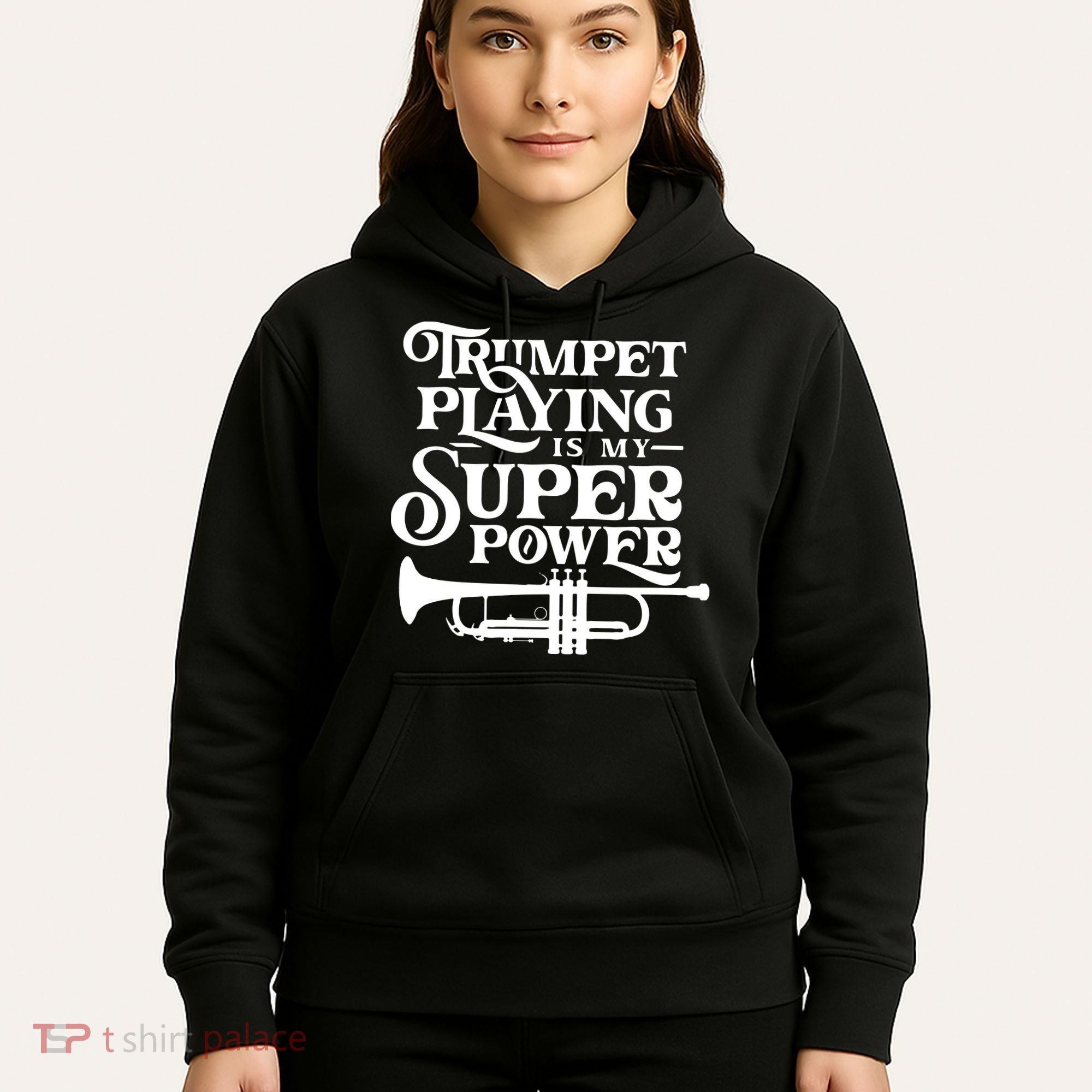 Playing The Trumpet Is My Superpower Trumpeter Player Hoodie