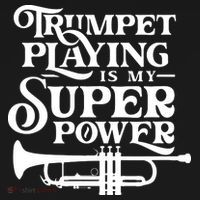 Playing The Trumpet Is My Superpower Trumpeter Player Women's Hoodie thumb 2