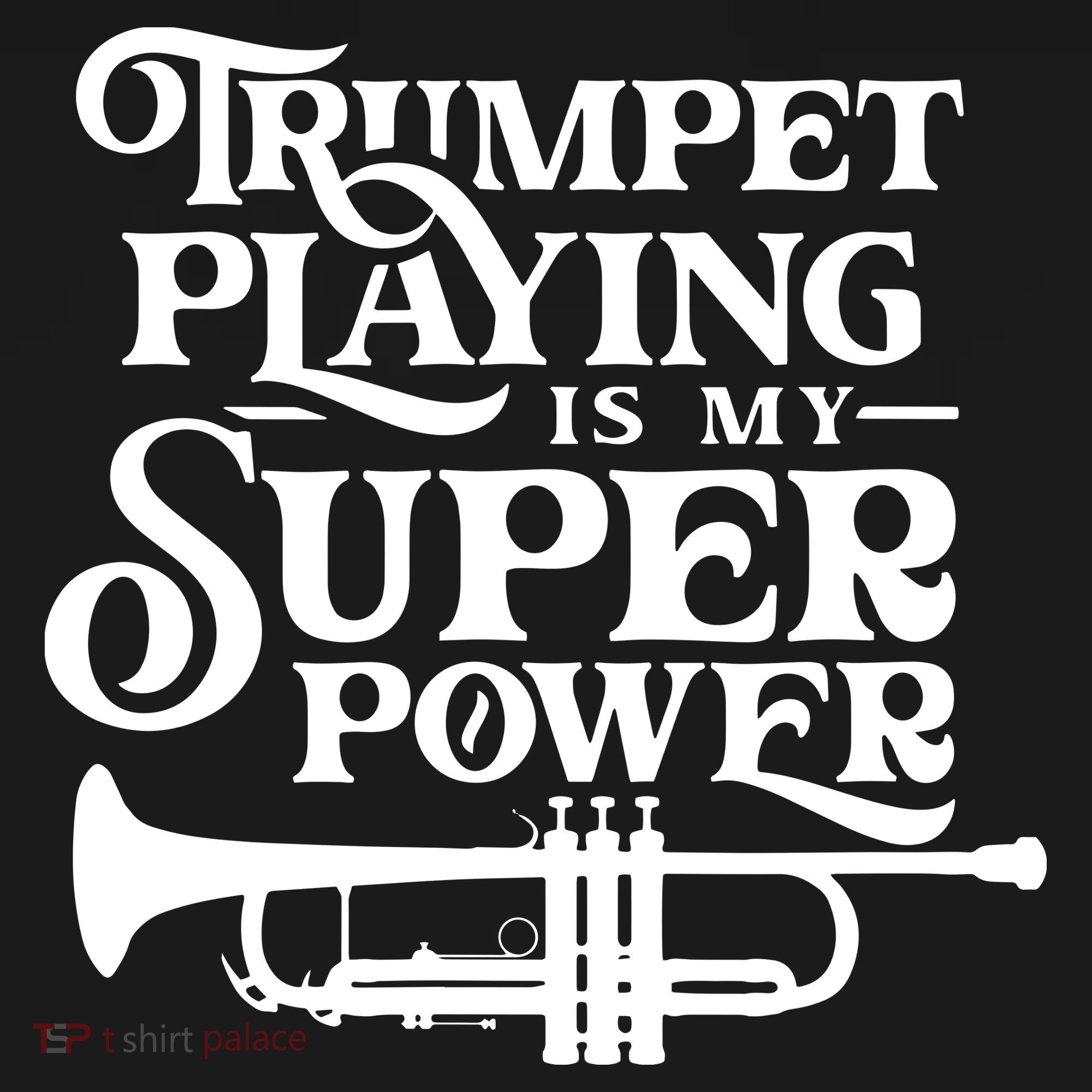 Playing The Trumpet Is My Superpower Trumpeter Player Women's Hoodie