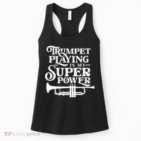 Playing The Trumpet Is My Superpower Trumpeter Player Women's Tank Top thumb 0
