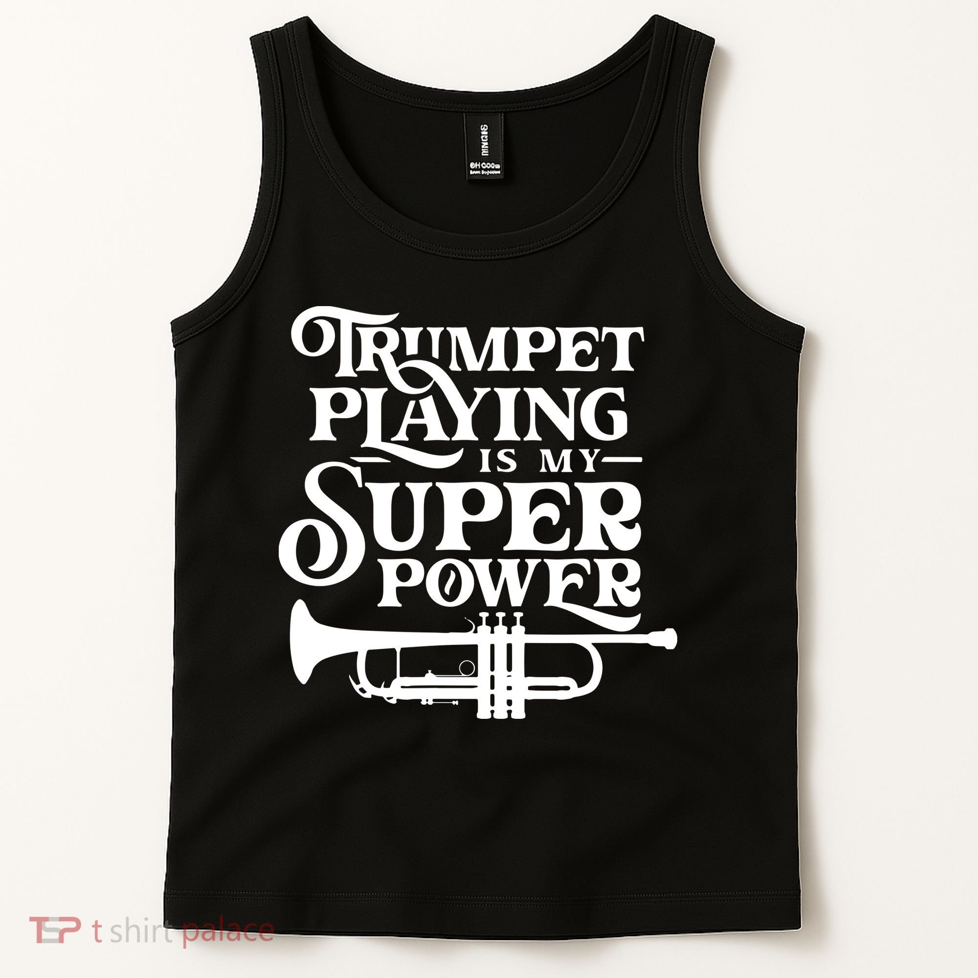Playing The Trumpet Is My Superpower Trumpeter Player Tank Top