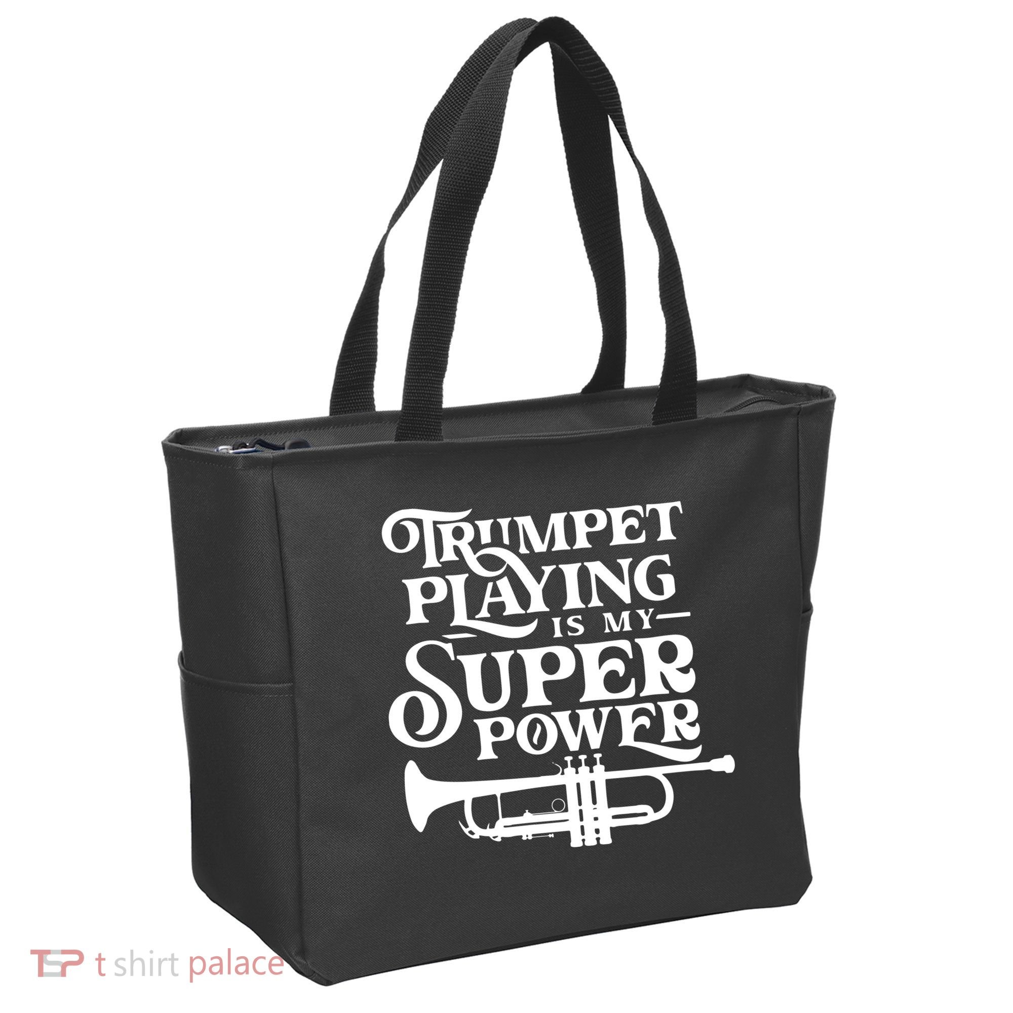 Playing The Trumpet Is My Superpower Trumpeter Player Tote Bag