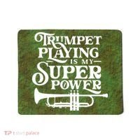 Playing The Trumpet Is My Superpower Trumpeter Player Mousepad thumb 0