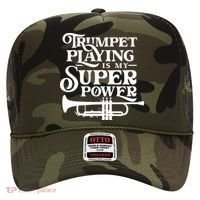 Playing The Trumpet Is My Superpower Trumpeter Player Hat thumb 0