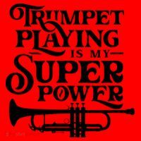 Playing The Trumpet Is My Superpower Trumpeter Player Santa Hat thumb 1