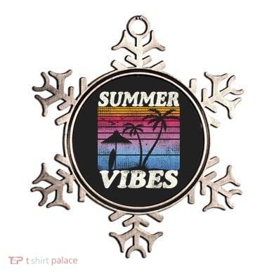 Palm Tree Tropical Beach Party Vintage Retro Summer Vibes Cute Gift Ornament