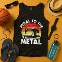Pedal To The Metal Sewing Machine Quilter Quilting Tank Top thumb 4