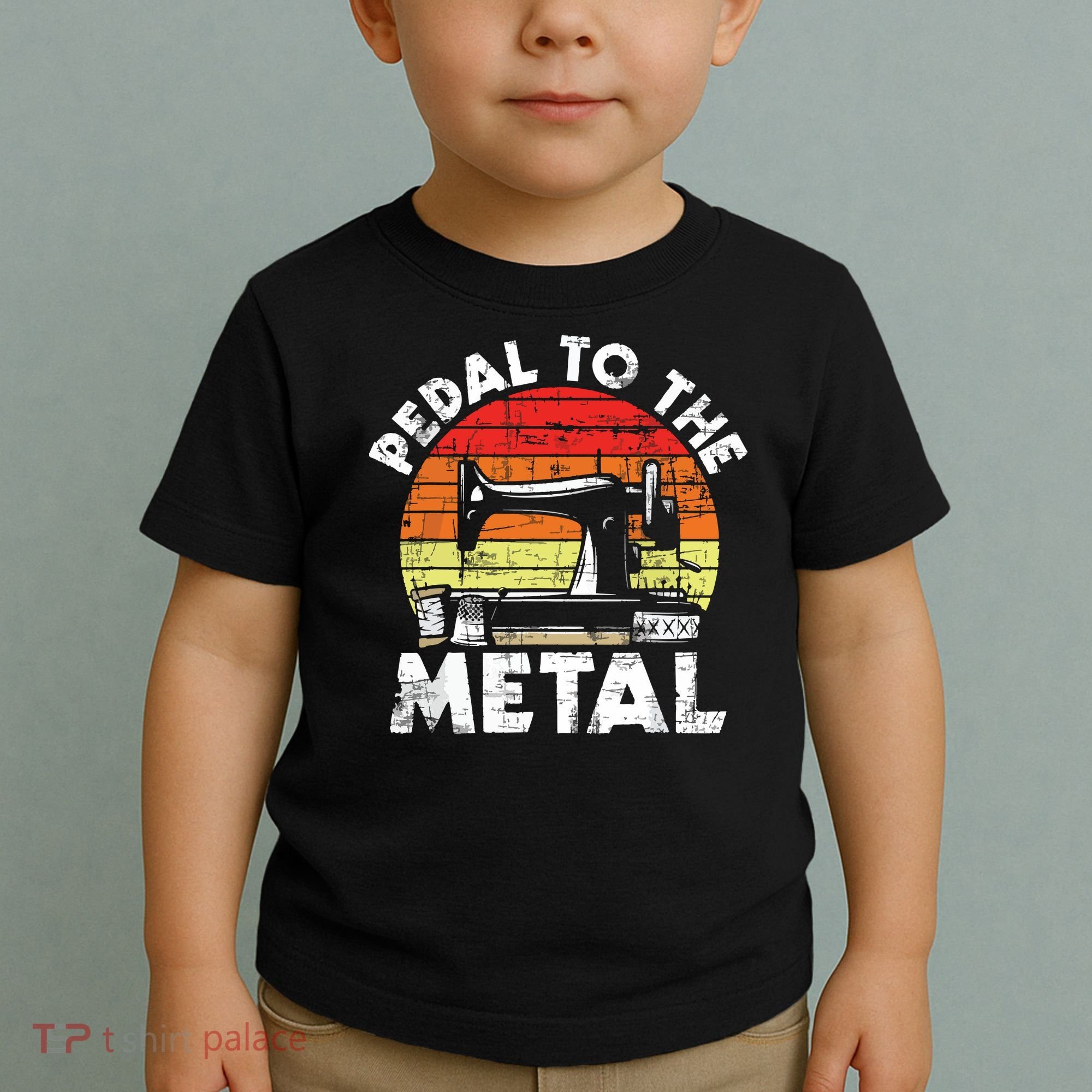 Pedal To The Metal Sewing Machine Quilter Quilting Toddler T-Shirt