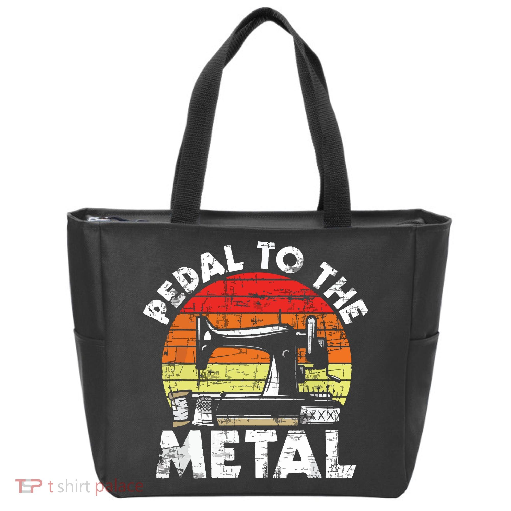 Pedal To The Metal Sewing Machine Quilter Quilting Tote Bag