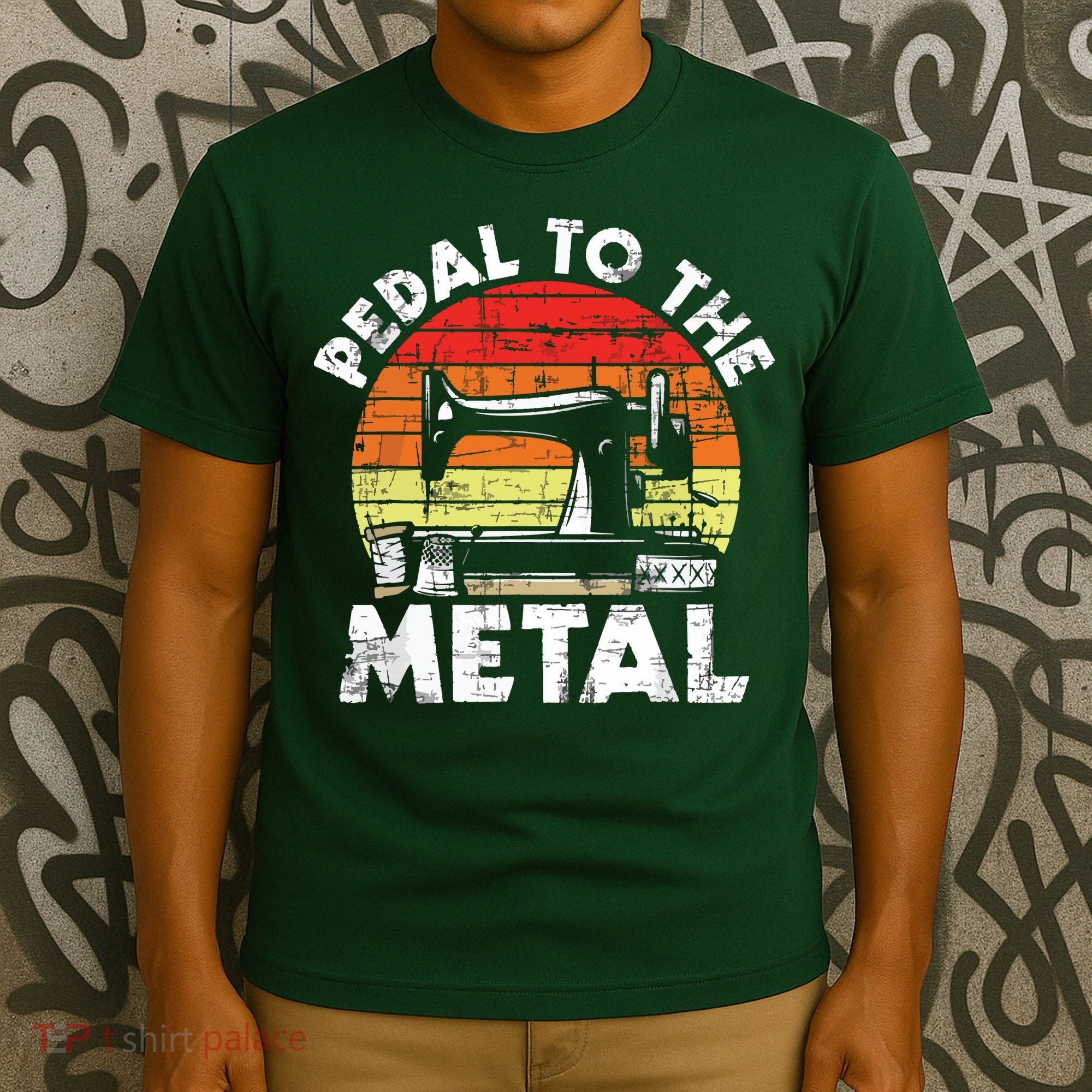 Pedal To The Metal Sewing Machine Quilter Quilting T-Shirt