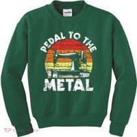 Pedal To The Metal Sewing Machine Quilter Quilting Kids Sweatshirt thumb 0