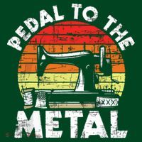 Pedal To The Metal Sewing Machine Quilter Quilting Kids Sweatshirt thumb 2