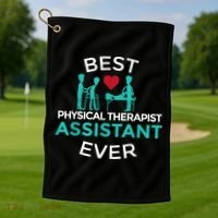 Physical Therapist Therapy Assistant PTA Graduation Golf Towel thumb 1