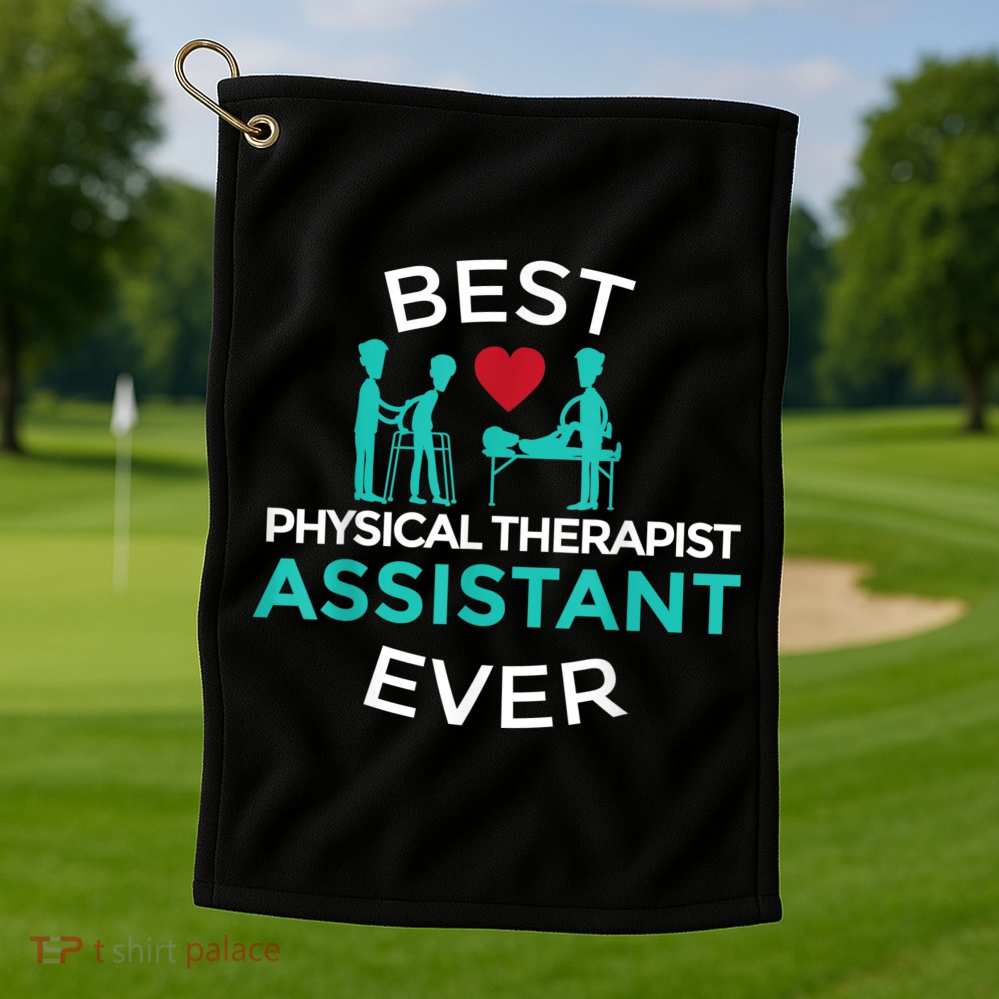 Physical Therapist Therapy Assistant PTA Graduation Golf Towel