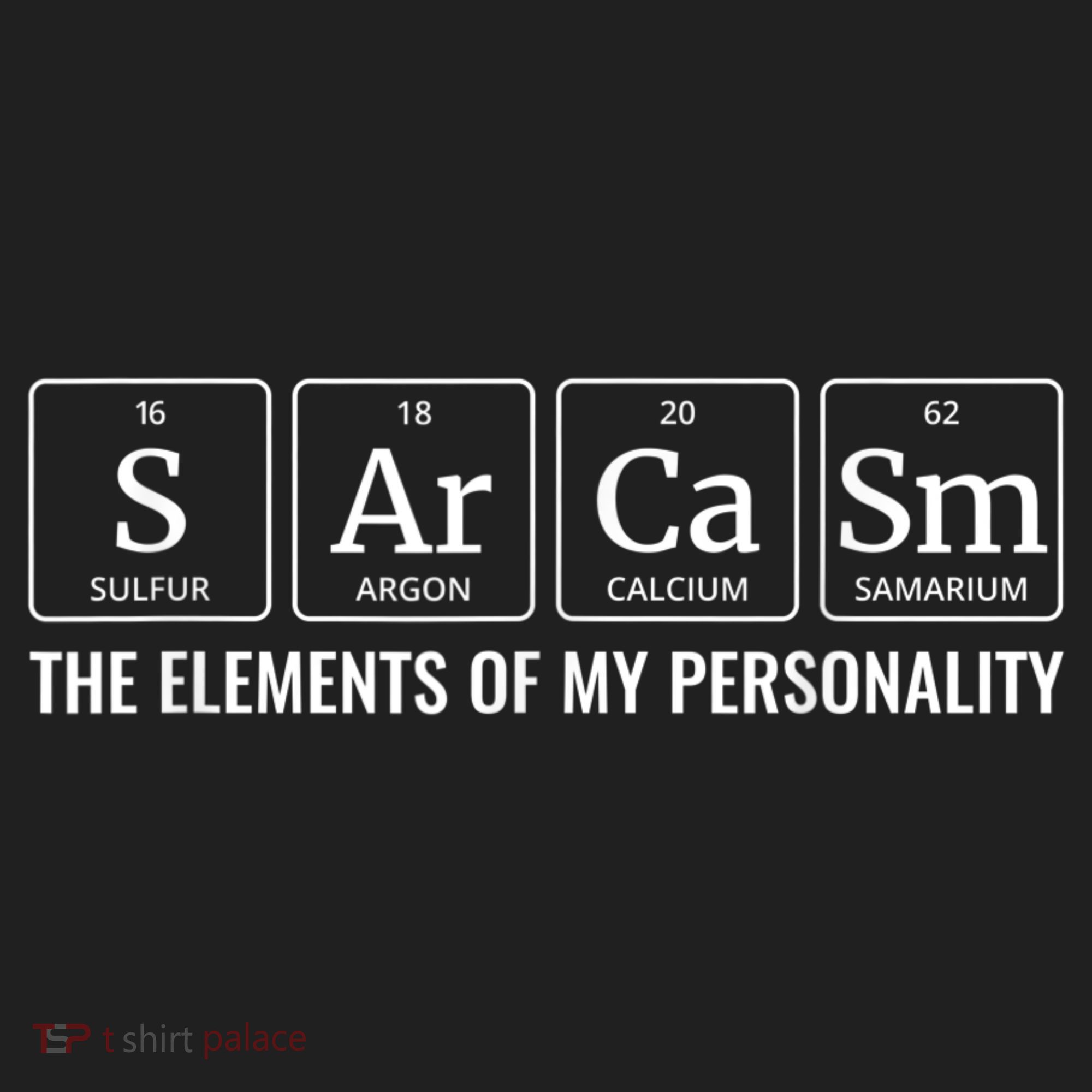 Periodic Table T Chemistry Sarcasm Elements Golf Towel