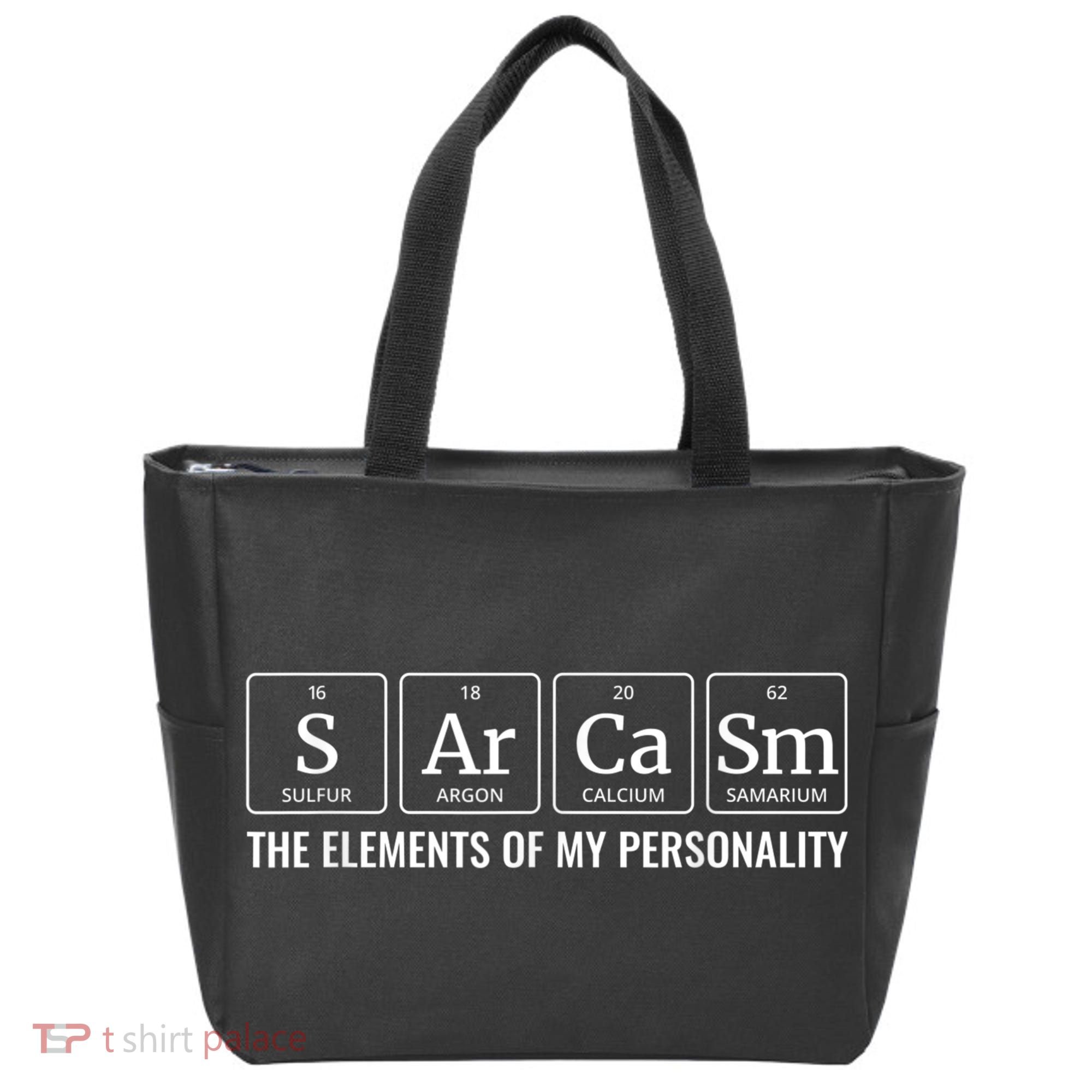 Periodic Table T Chemistry Sarcasm Elements Tote Bag