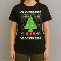 Periodic Table Tree Oh Chemistree Fun Chemistry Teacher Xmas T-Shirt thumb 4