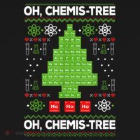 Periodic Table Tree Oh Chemistree Fun Chemistry Teacher Xmas Women's Hoodie thumb 2